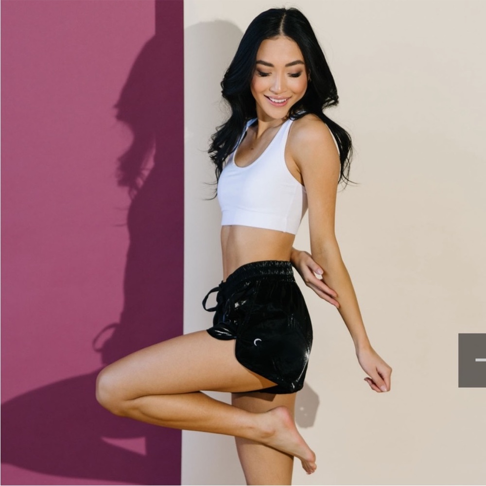 Zyia Midnight Gloss Bomber Shorts - Picture 3 of 11